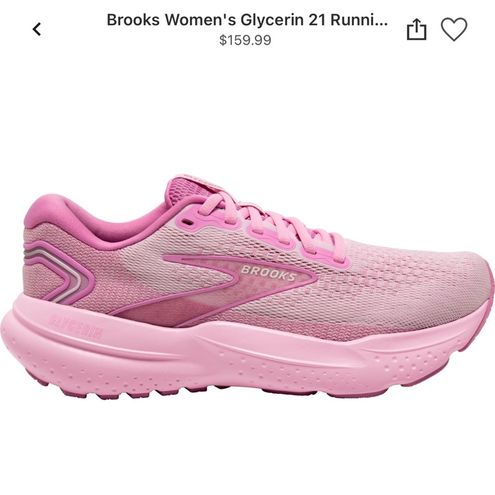 Brooks Women Glycerin 21 Running, size: 7, color: Pink Lady